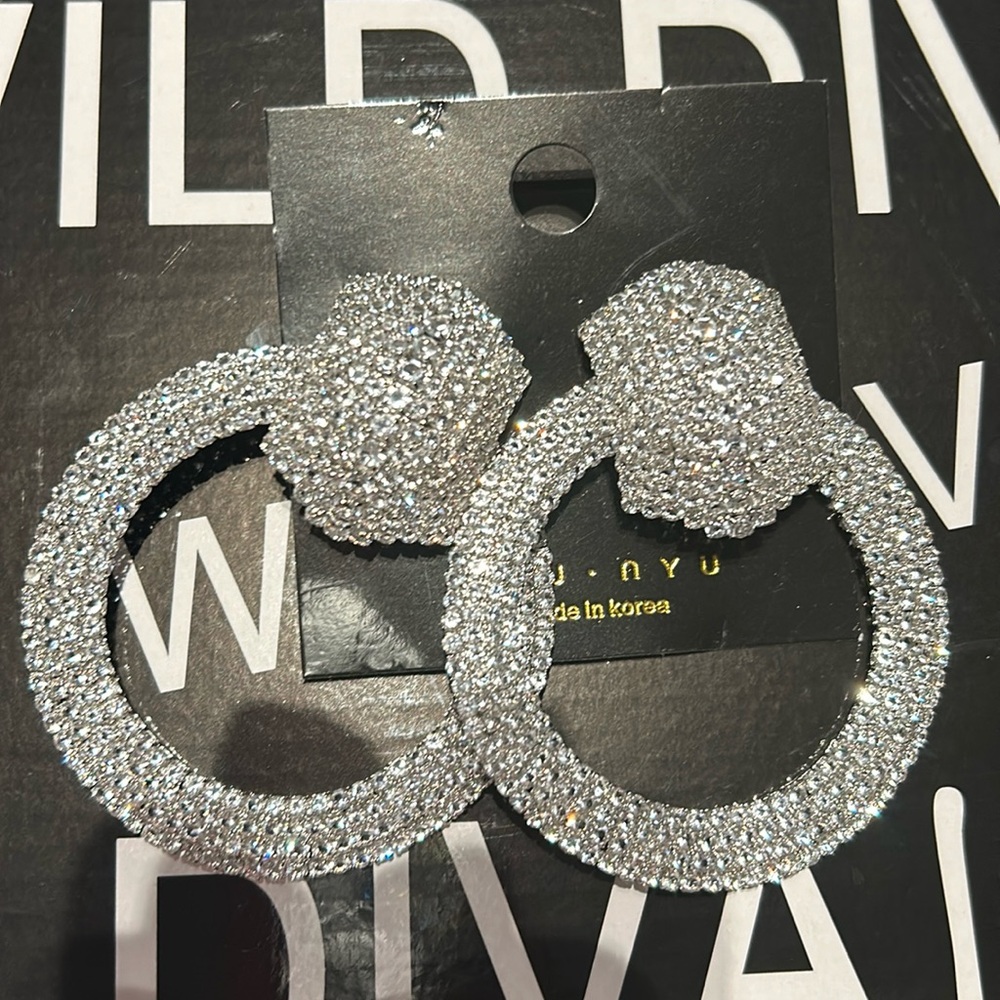 Diamond studded earrings